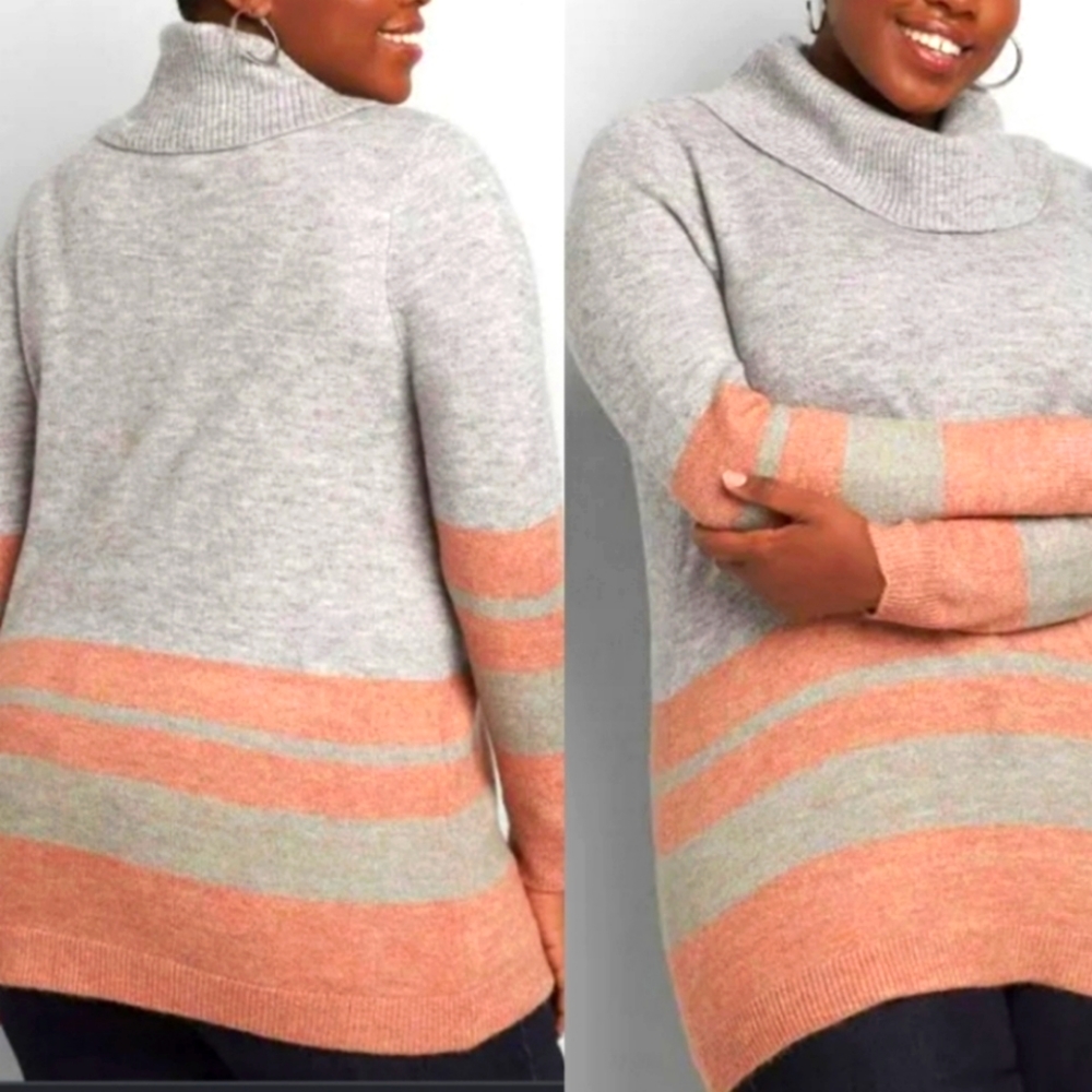 Lane Bryant Cowl Neck Tunic Sweater